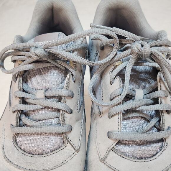 Reebok Walk Ultra 7 DMX Max Shoes Mens 13 Gray White Grey Walking Gym Workout - Picture 5 of 14